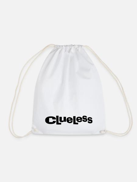 Clueless Klassisches Logo - Turnbeutel - Weiß