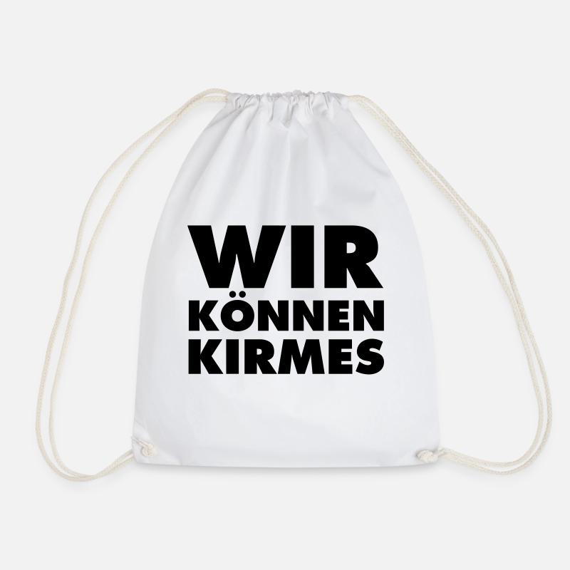 wir-können-kirmes - Turnbeutel - Weiß