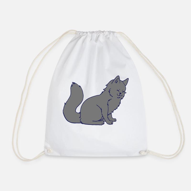 cat - Turnbeutel - Weiß