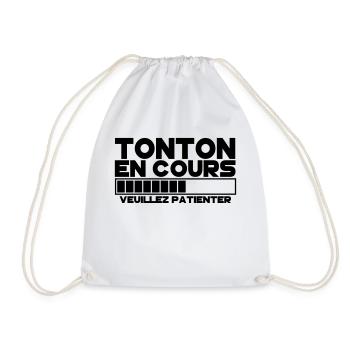 TONTON(veuillez patienter) - Sac de sport léger - blanc - Devant