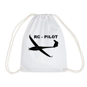 rc - pilot - Turnbeutel - Weiß - Vorne