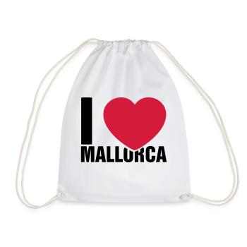 I love Mallorca - Turnbeutel - Weiß - Vorne