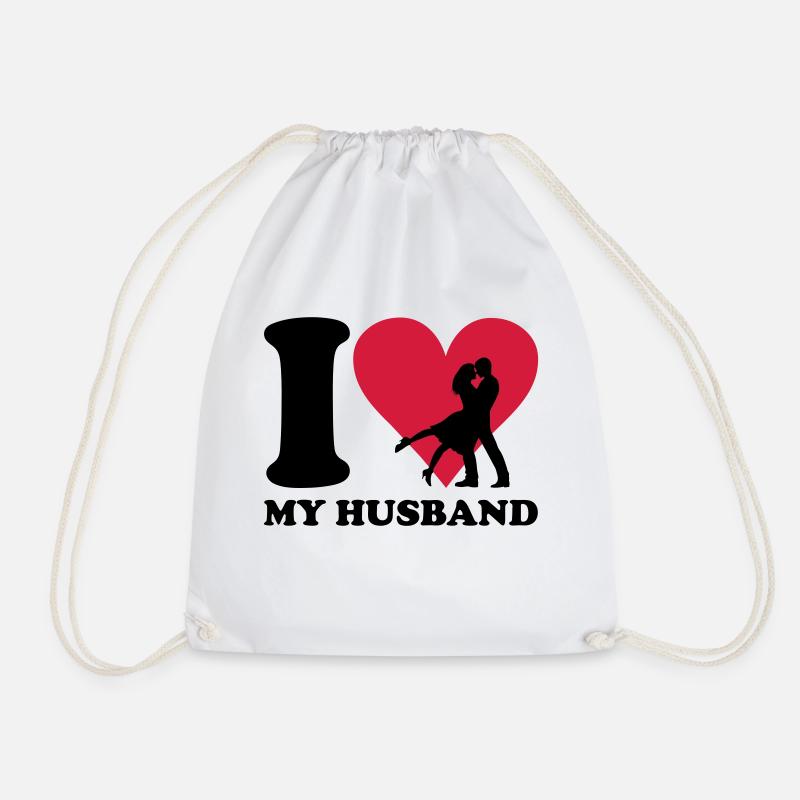 I love my Husband - Turnbeutel - Weiß