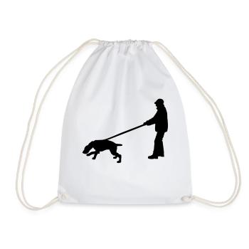 mantrailer_2_cb - Drawstring Bag - white - Front