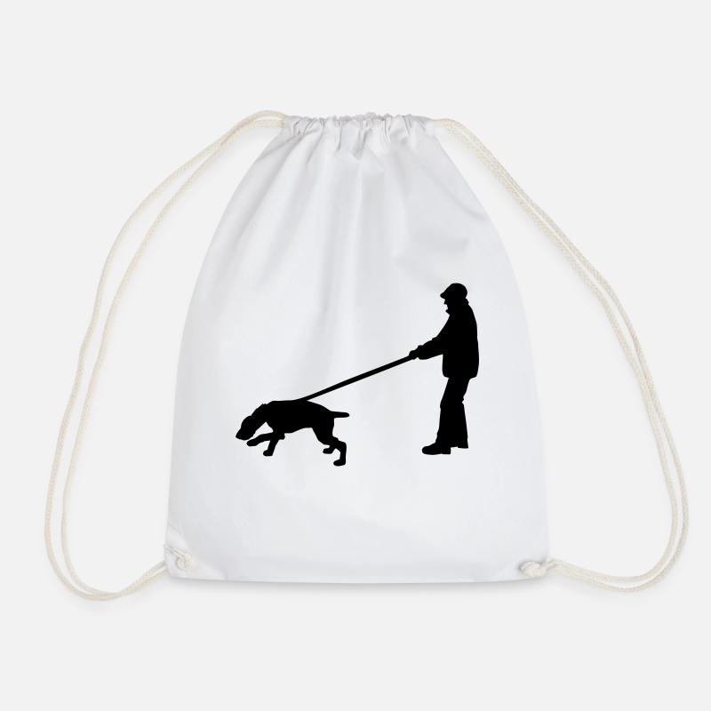 mantrailer_2_cb - Drawstring Bag - white
