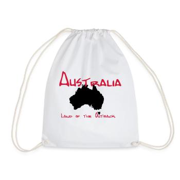 Australien - Turnbeutel - Weiß - Vorne