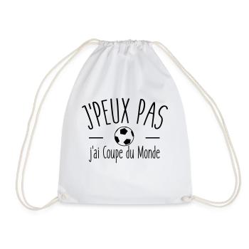 Je peux pas j'ai coupe du monde - Sac de sport léger - blanc - Devant