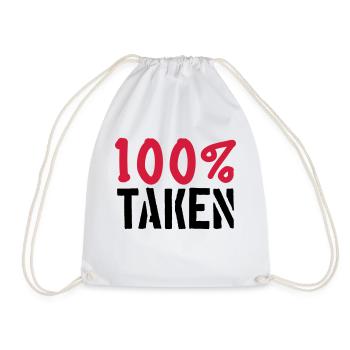 100 pour cent taken pardon amour amour couple pae - Sac de sport léger - blanc - Devant