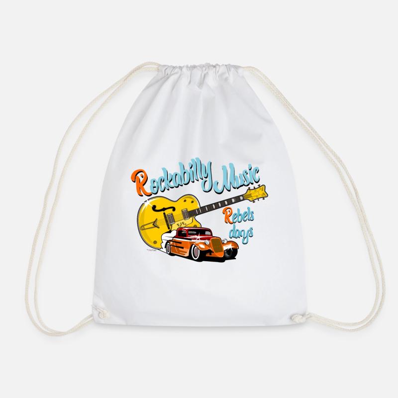 Rockabilly - Turnbeutel - Weiß