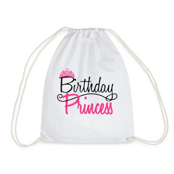 princess prinzessin krone koenigin girl maedchen p - Turnbeutel - Weiß - Vorne