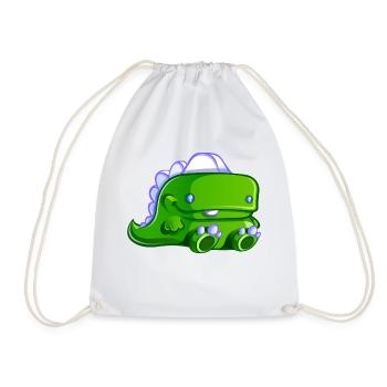 Rimbo le petit dinosaure - Sac de sport léger - blanc - Devant