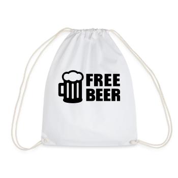 Free Beer - Sac de sport léger - blanc - Devant