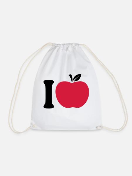 I Love Apple - Turnbeutel - Weiß