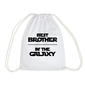 Best Brother In Galaxy - Turnbeutel - Weiß - Vorne