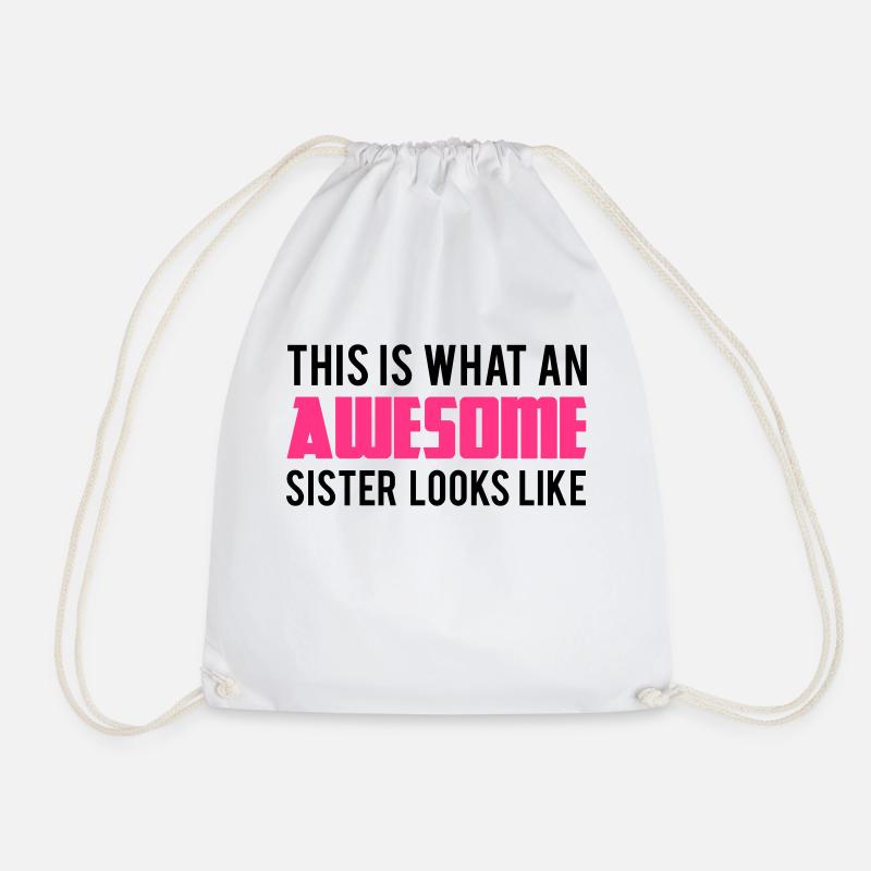 Sister - Turnbeutel - Weiß