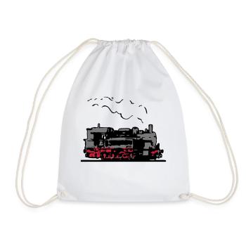 dampflok vieille romance locomotive - Sac de sport léger - blanc - Devant