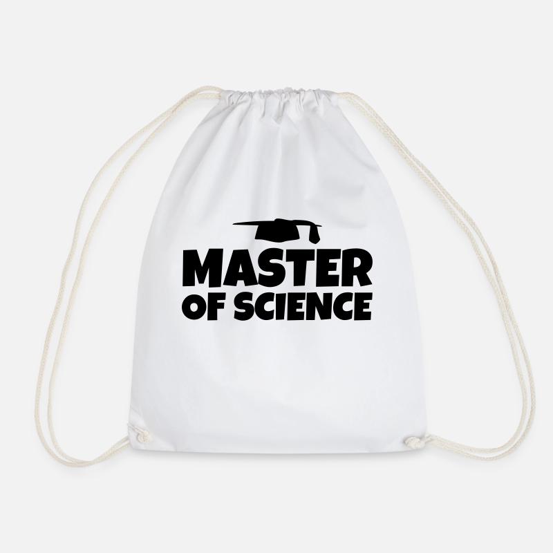 Master of Science Abschluss Studium Geschenk - Turnbeutel - Weiß