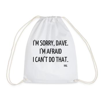 Serie TV - Television - Quotes - Citation - Zitat - Drawstring Bag - white - Front