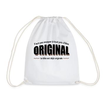 Dikkenek Original - Sac de sport léger - blanc - Devant