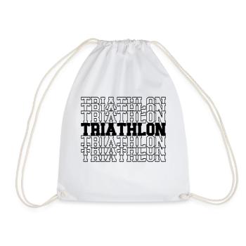 Triathlon - Turnbeutel - Weiß - Vorne