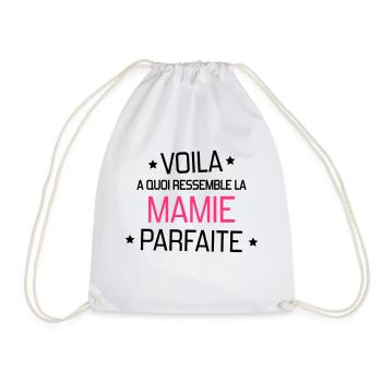 Grandma Oma Großmütter Mamy Mamie Grand-Mère - Drawstring Bag - white - Front