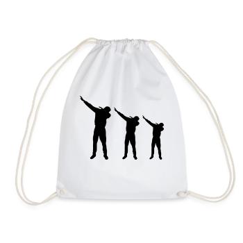 dabbing design - Turnbeutel - Weiß - Vorne