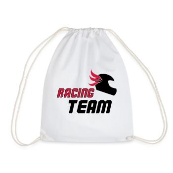 racing_team_02 - Turnbeutel - Weiß - Vorne