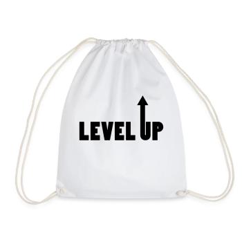 Geburtstag Level Up - Turnbeutel - Weiß - Vorne