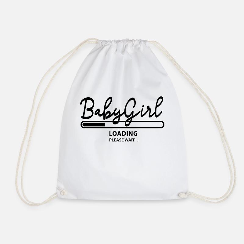 Baby girl loading - Turnbeutel - Weiß