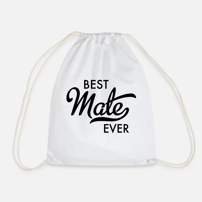 Best Mate Ever - Drawstring Bag - white