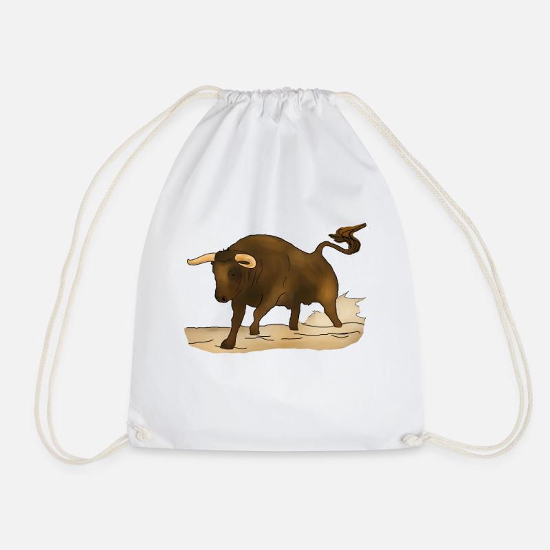 Taureau, taureau - Sac de sport léger - blanc