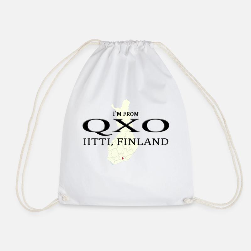 QXO - Drawstring Bag - white