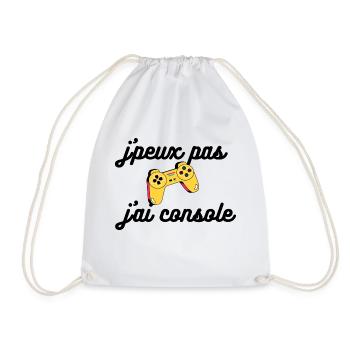je peux pas j'ai console - Sac de sport léger - blanc - Devant