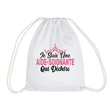 Je Suis Une Aide Soignante Qui Déchire Cadeau - Sac de sport léger - blanc - Devant