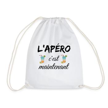 L'apéro c'est maintenant - Sac de sport léger - blanc - Devant