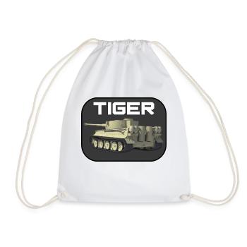 tigre - Sac de sport léger - blanc - Devant
