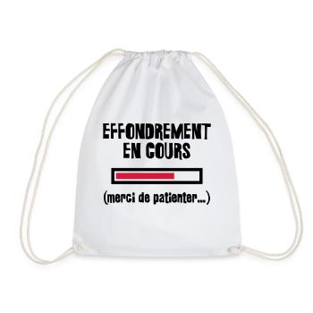 Effondrement en cours (merci de patienter...) - Sac de sport léger - blanc - Devant