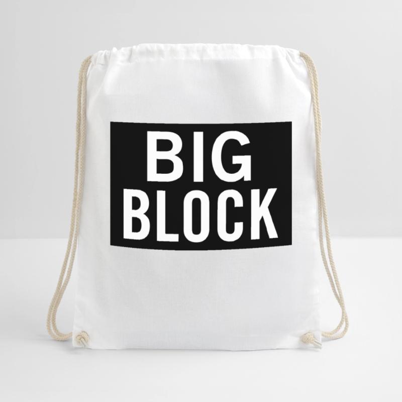 Big Block Drawstring Bag