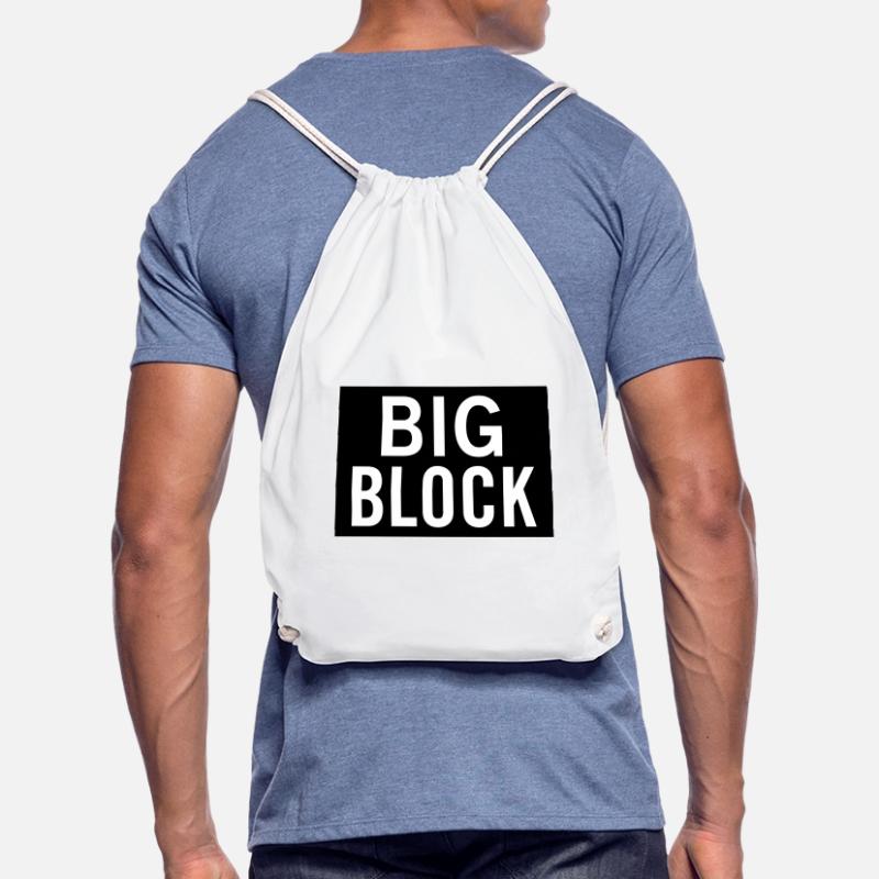 Big Block Drawstring Bag