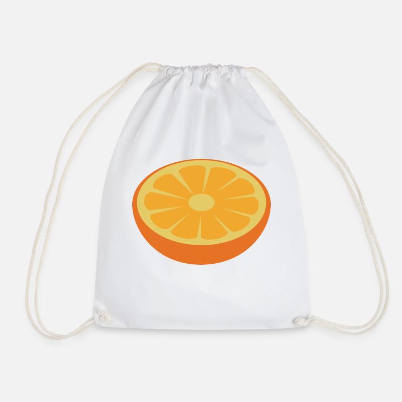 Orange - Turnbeutel - Weiß