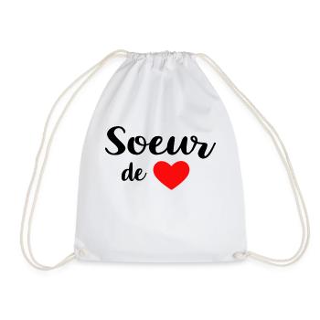Soeur de coeur - Sac de sport léger - blanc - Devant