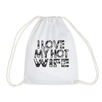 J’AIME MA FEMME CHAUDE - Sac de sport léger - blanc - Devant