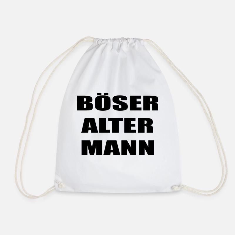 Böser Alter Mann - Turnbeutel - Weiß
