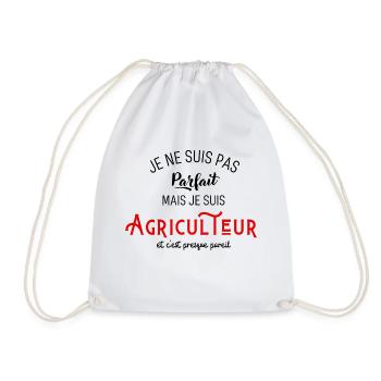 Pas parfait mais agriculteur - Sac de sport léger - blanc - Devant