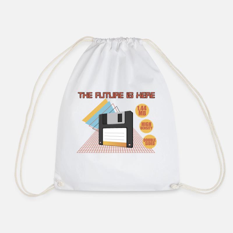 The future is here - Drawstring Bag - white