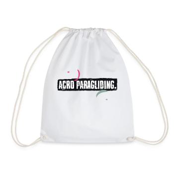 Acro Paragliding Akro Gleitschirmfliegen - Turnbeutel - Weiß - Vorne