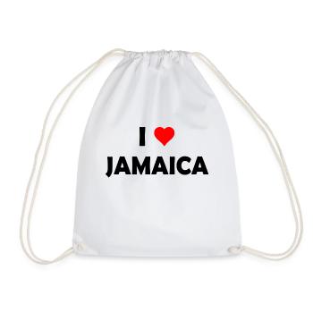 I love Jamaica - Caribbean - Drawstring Bag - white - Front