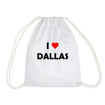 J’adore Dalles - Texas USA États-Unis d’Amérique - Sac de sport léger - blanc - Devant