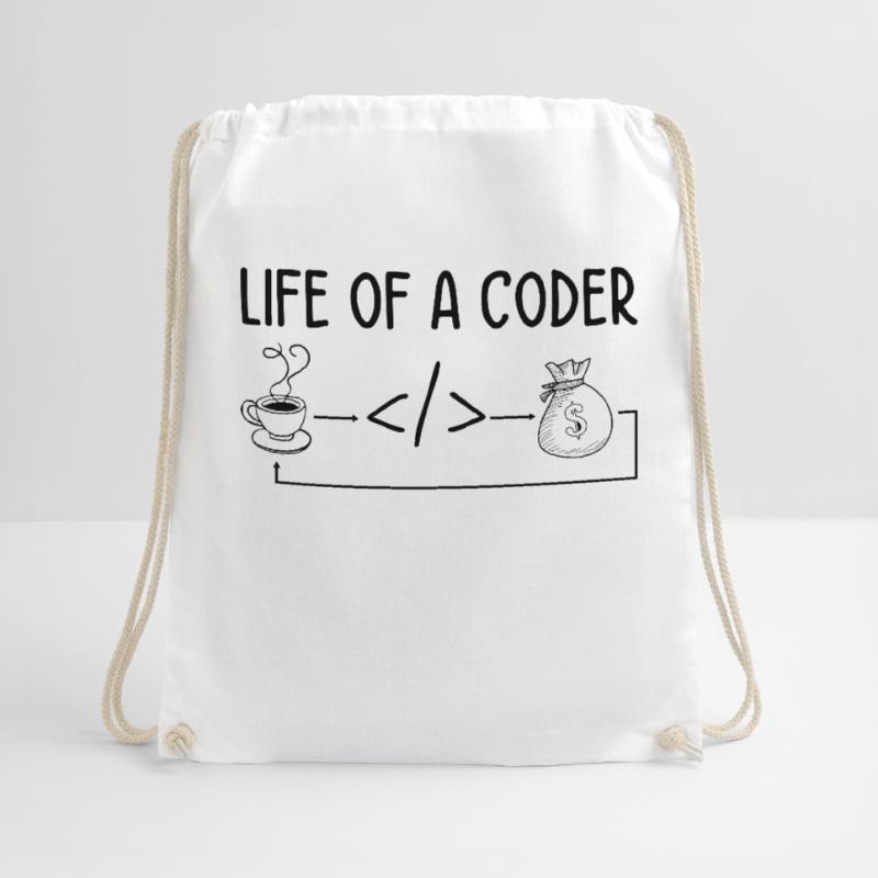 Life Of A Coder Software Developer Programmer Nerd Turnbeutel