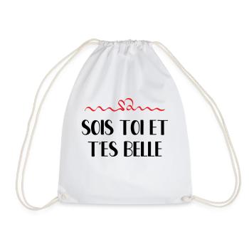 Sois toi et t'es belle - Sac de sport léger - blanc - Devant